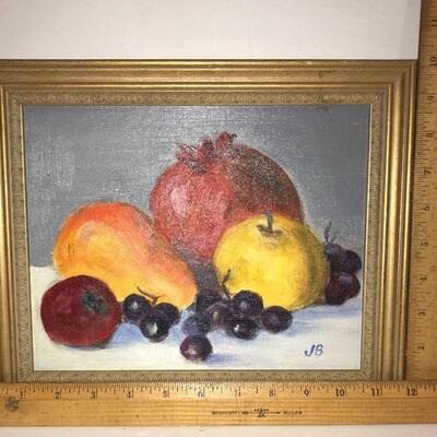 Still Life - Fruit Oil Canvas Board