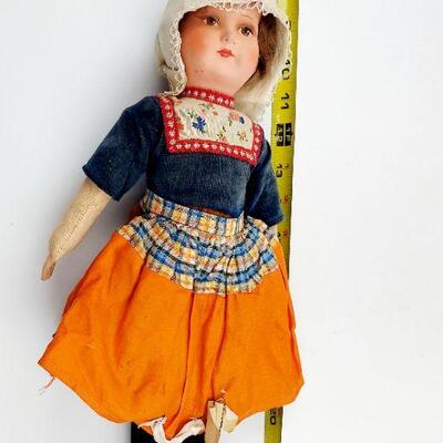 VINTAGE GIRL DOLL FROM HOLLAND 