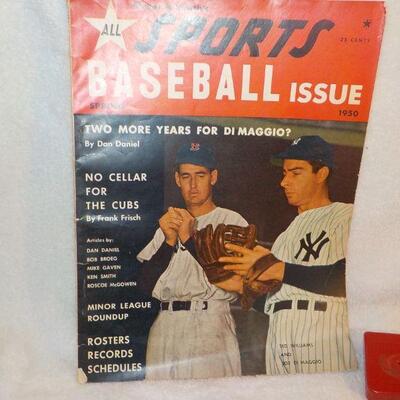 " Original Issue 1950 SPORTS BASEBALL/ Ted Williams & Joe DiMaggio Cover".