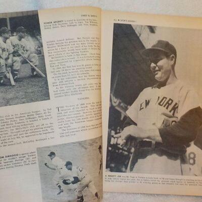 " Original Issue 1950 SPORTS BASEBALL/ Ted Williams & Joe DiMaggio Cover".