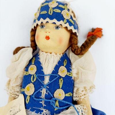 VINTAGE GIRL DOLL FROM FINLAND 