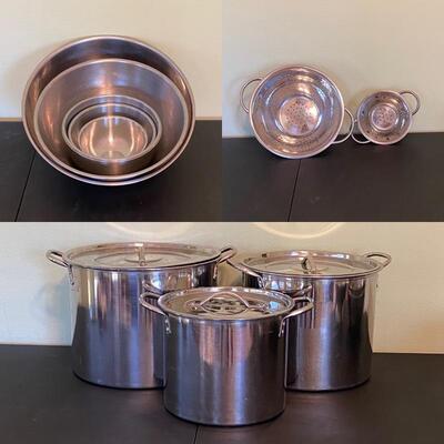11 Pieces of Stainless Steel Kitchen Ware