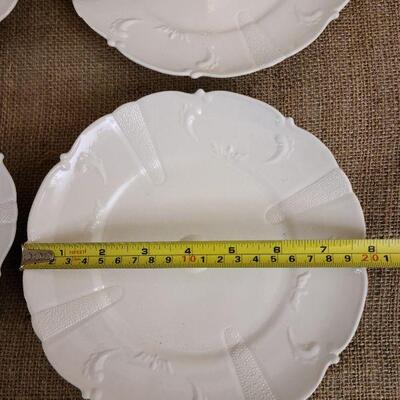 7 pc Lola china set Cream color with gilded trim