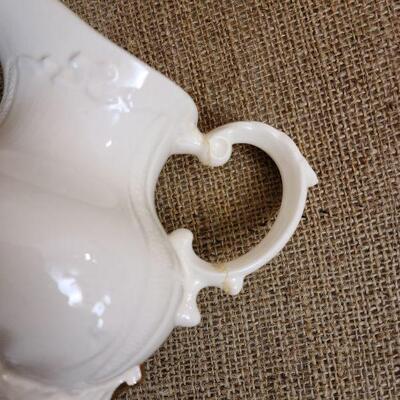 7 pc Lola china set Cream color with gilded trim