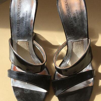 Vintage Charles Jourdan Mules Ladies 7 Shoes N w Box
