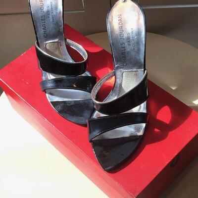 Vintage Charles Jourdan Mules Ladies 7 Shoes N w Box