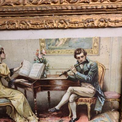 Vintage wall art with secret compartment