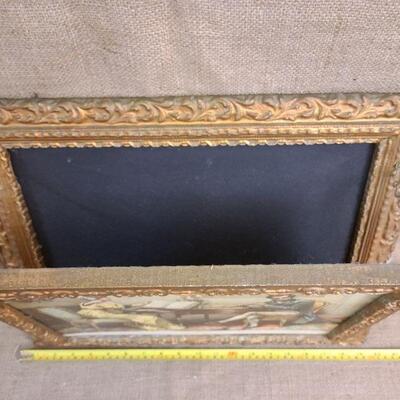 Vintage wall art with secret compartment