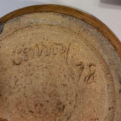 Conroy lidded pot  signed Conroy '78