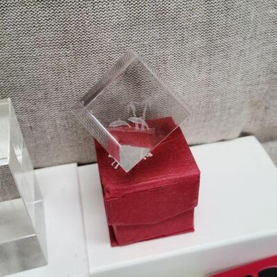 6 pc laser etched crystal 