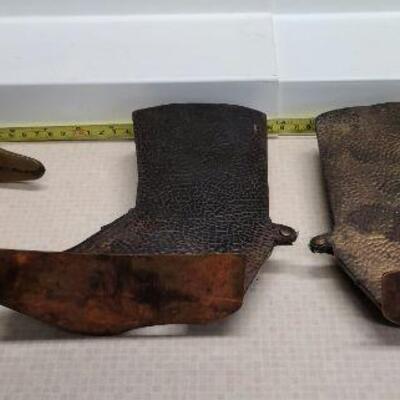 9 pc Asst metals bookends/doorstops