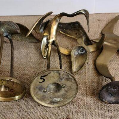 8 pc brass/metal MCM figurines