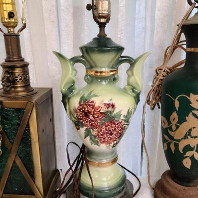 4 vintage table lamps