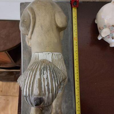 Ceramic sphinx statue