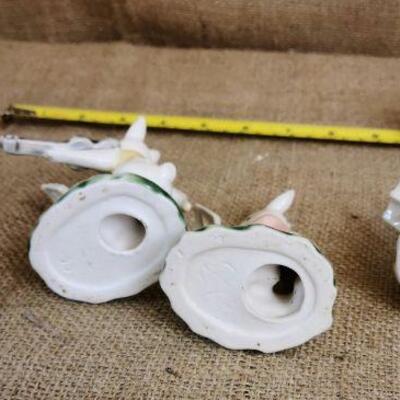 4 porcelain bunny musicians