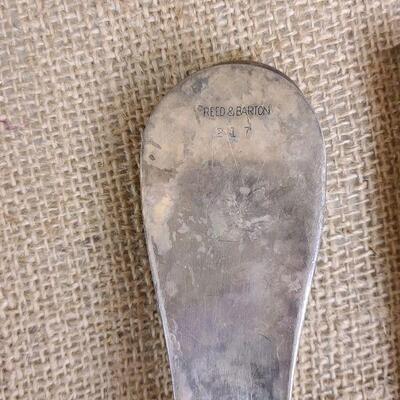 Reed & Barton silver plate shoehorn with lion 