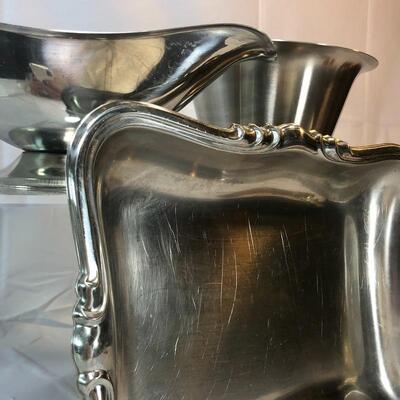 Vintage MCM Stainless Serving Pieces
