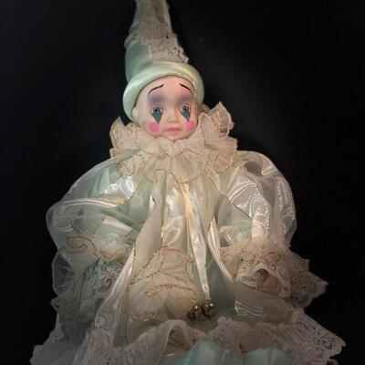 Porcelain Harlequin Doll