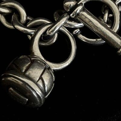 Saint Sterling Bracelet and Earrings w 18K Gold Turtles