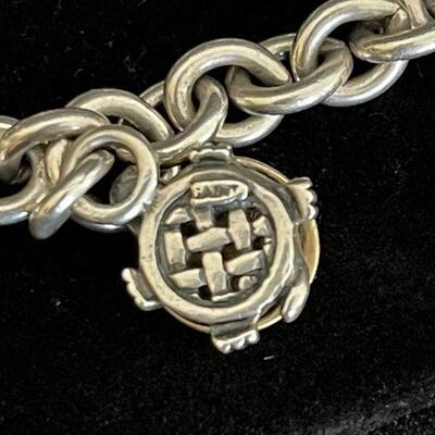 Saint Sterling Bracelet and Earrings w 18K Gold Turtles