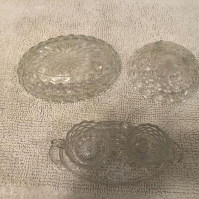 Fostoria Cube Pattern Dishes