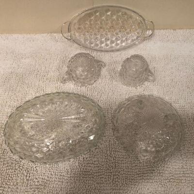 Fostoria Cube Pattern Dishes