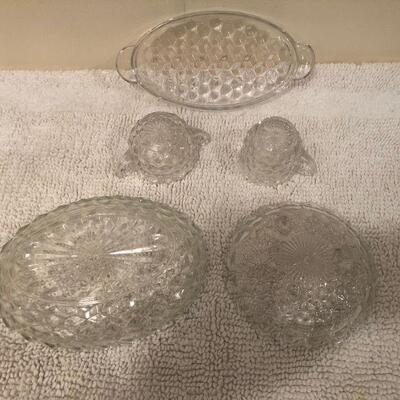Fostoria Cube Pattern Dishes