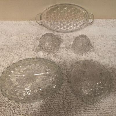 Fostoria Cube Pattern Dishes