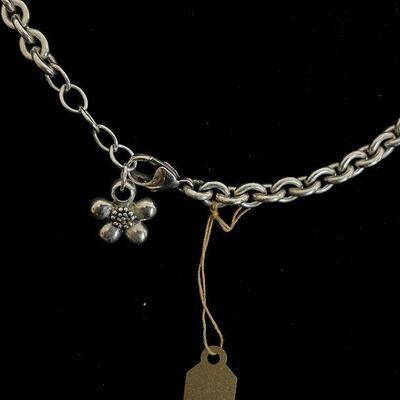 Saint by Sarah Jane Heavy Sterling Necklace w 18K Gold Butterfly