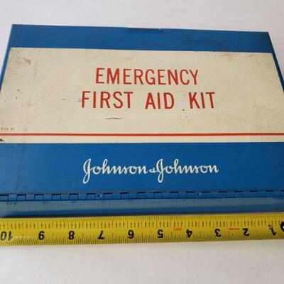 Vintage first aid kit metal