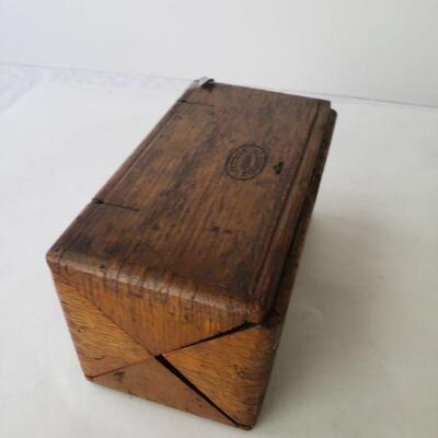 Clever antique wood box