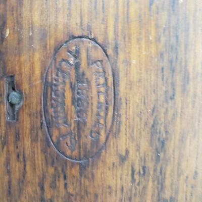 Clever antique wood box