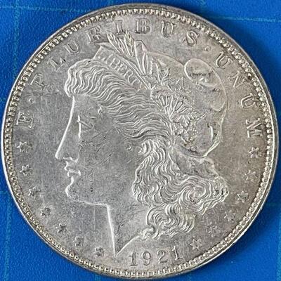#183  MORGAN Silver Dollar, Circulated 1921