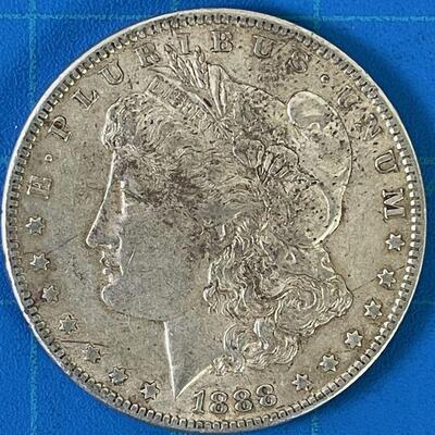 #190  MORGAN Silver Dollar, Circulated 1888 "0"