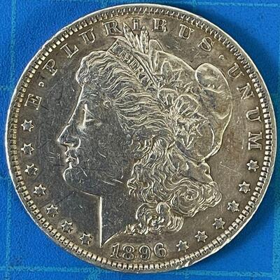 #192  MORGAN Silver Dollar, Circulated 1896