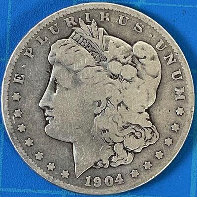 #193  MORGAN Silver Dollar, Circulated 1904 "S"