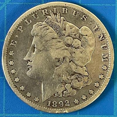 #195 MORGAN Silver Dollar, Circulated 1892 "S"