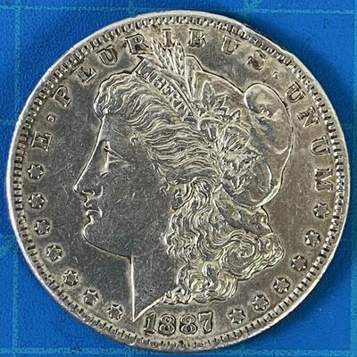 #196  MORGAN Silver Dollar, Circulated 1887 "S"