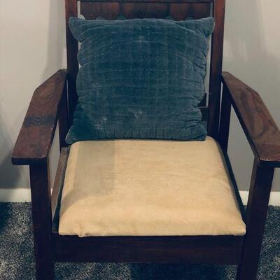 Antique Arts and Crafts Parlor Chair 
