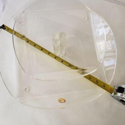 Plex-art vintage acrylic serving dish