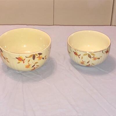 Autumn Leaf Jewel Tea Mixing Bowls