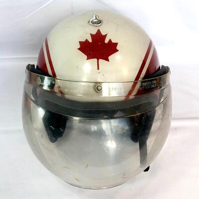 Vintage Canadian Maple Leaf Helmet