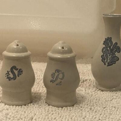 Salt and Pepper Shaker and Small Vase