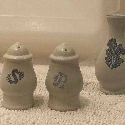 Salt and Pepper Shaker and Small Vase