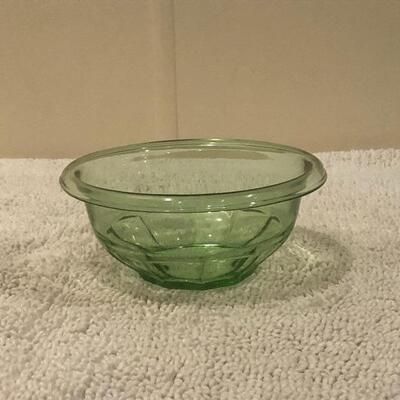 Depression Glass Green Bowl