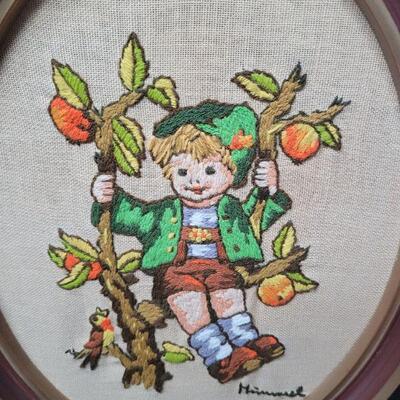 LOT# 53 'Apple tree Boy&GIrl' HUM#'s 141/I -&- 142/I **PLUS 2 Needlpoints**