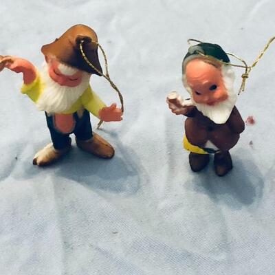 Vintage Seven Dwarf Ornaments