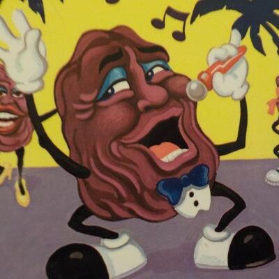 " Vintage California Raisin Lunch Box and thermo's".