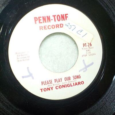 2 - Rare " Tony Coniglaro 45 records recorded 