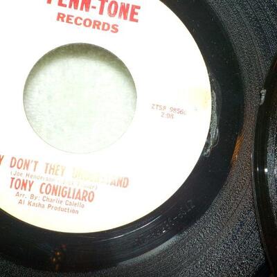 2 - Rare " Tony Coniglaro 45 records recorded 